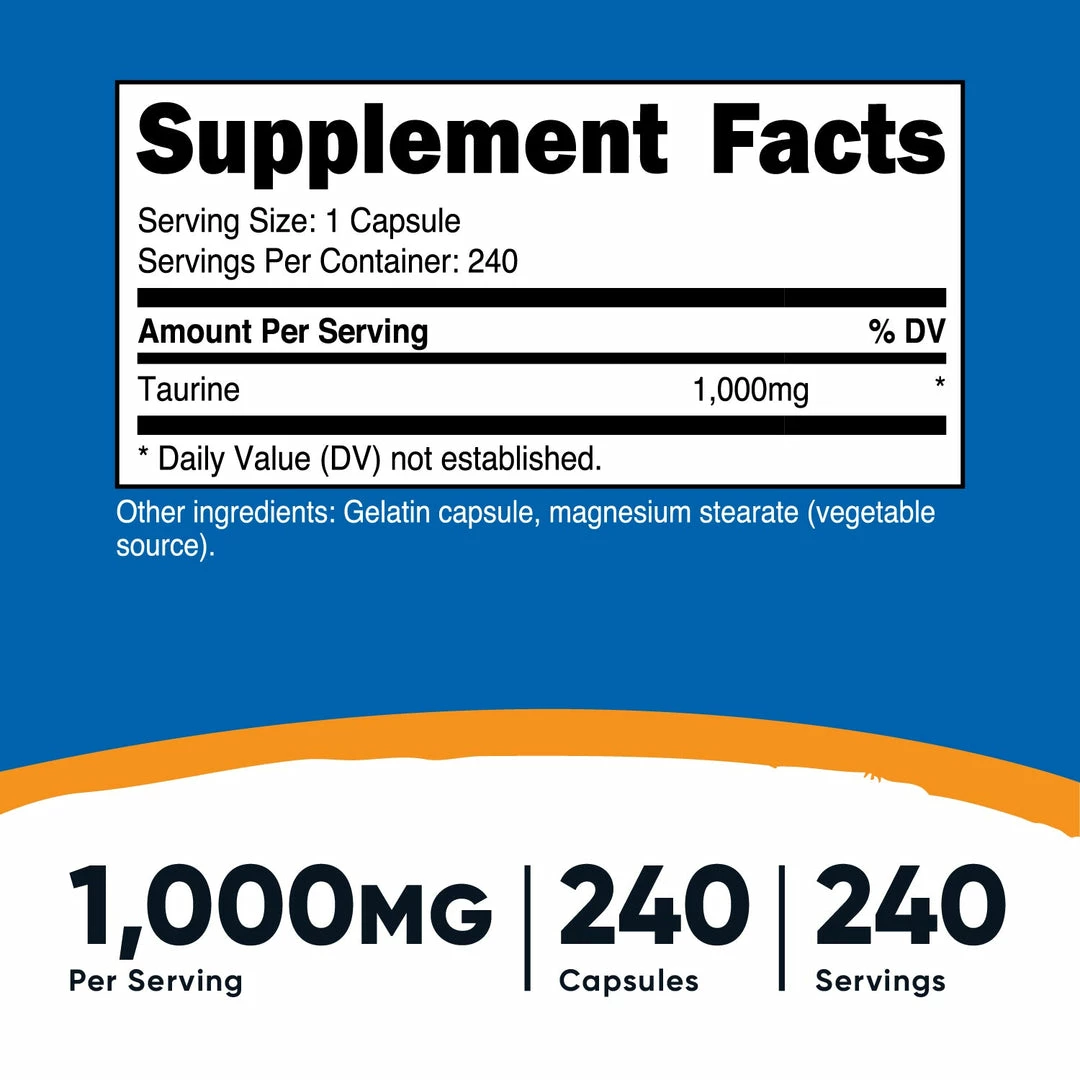Nutricost Taurine Capsules