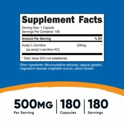 Amino Acids Nutricost Acetyl L-Carnitine Capsules