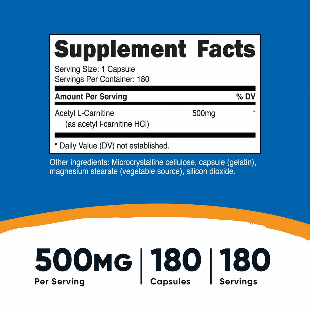 Amino Acids Nutricost Acetyl L-Carnitine Capsules