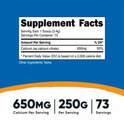 Nutricost Calcium Citrate Powder