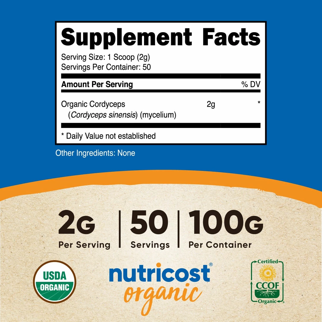 Nutricost Organic Cordyceps Powder