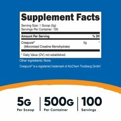Nutricost Creatine Monohydrate (Creapure®) Powder