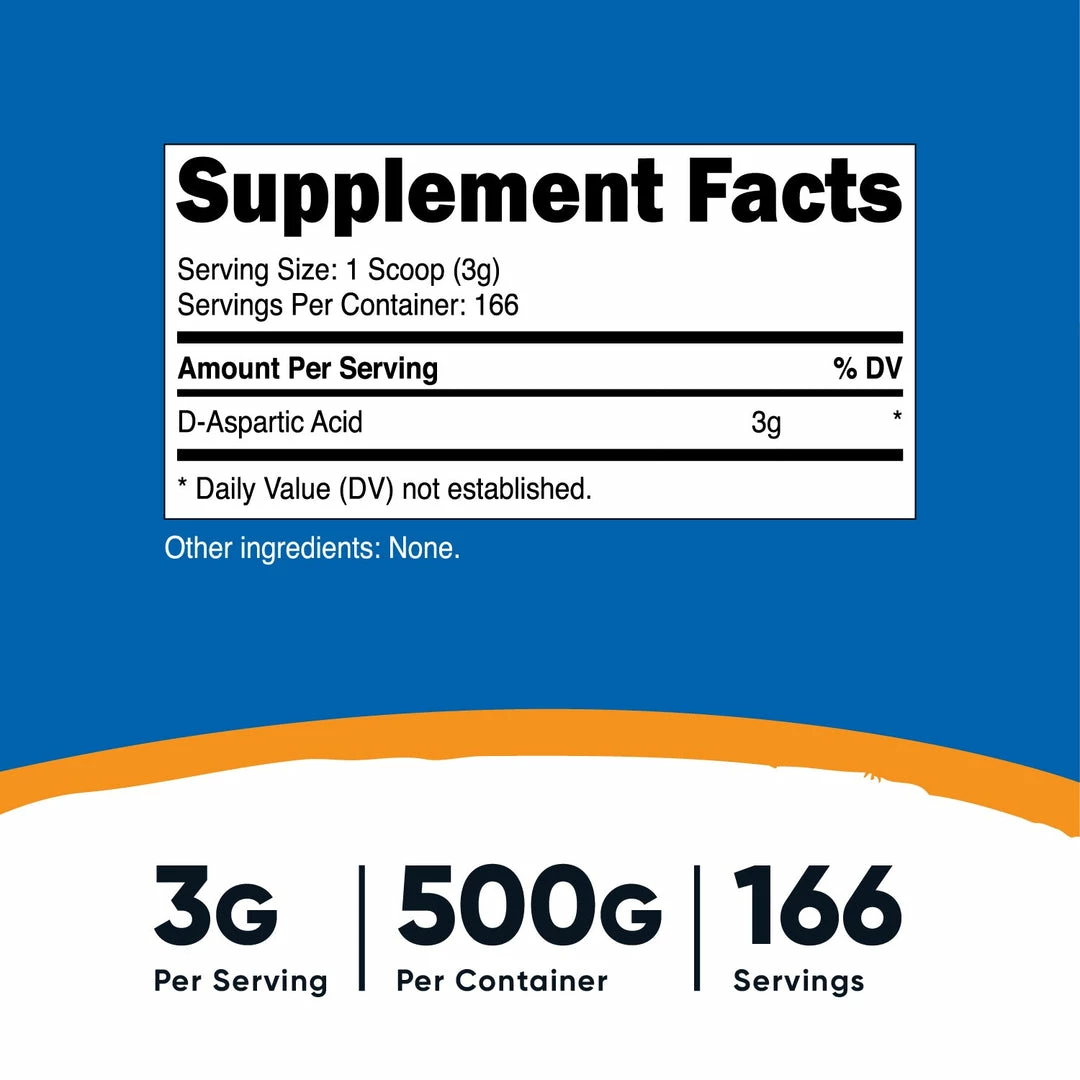 Nutricost D-Aspartic Acid Powder