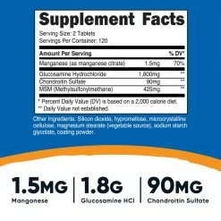 Nutricost Glucosamine + Chondroitin + MSM Tablets Best Sellers