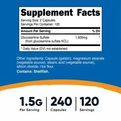 Nutricost Glucosamine Sulfate Capsules