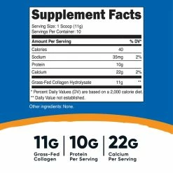 Nutricost Grass-Fed Bovine Collagen Hydrolysate Powder