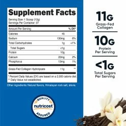 Nutricost Grass-Fed Bovine Collagen Hydrolysate Powder