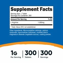 Nutricost L-Arginine Tablets Amino Acids