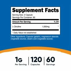 Amino Acids Nutricost L-Citrulline Capsules
