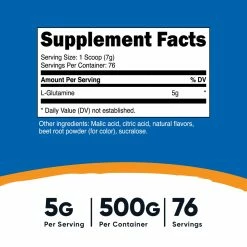 Nutricost L-Glutamine Powder