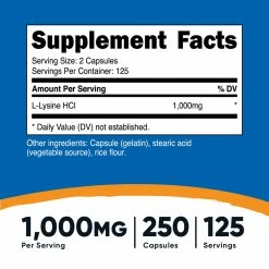 Amino Acids Nutricost L-Lysine Capsules