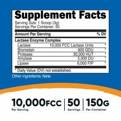 Best Sellers Nutricost Lactase Enzyme Powder