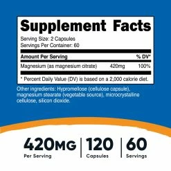 Nutricost Magnesium Citrate Capsules