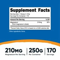 Best Sellers Nutricost Magnesium Citrate Powder