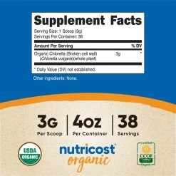 Nutricost Organic Chlorella Powder Antioxidants