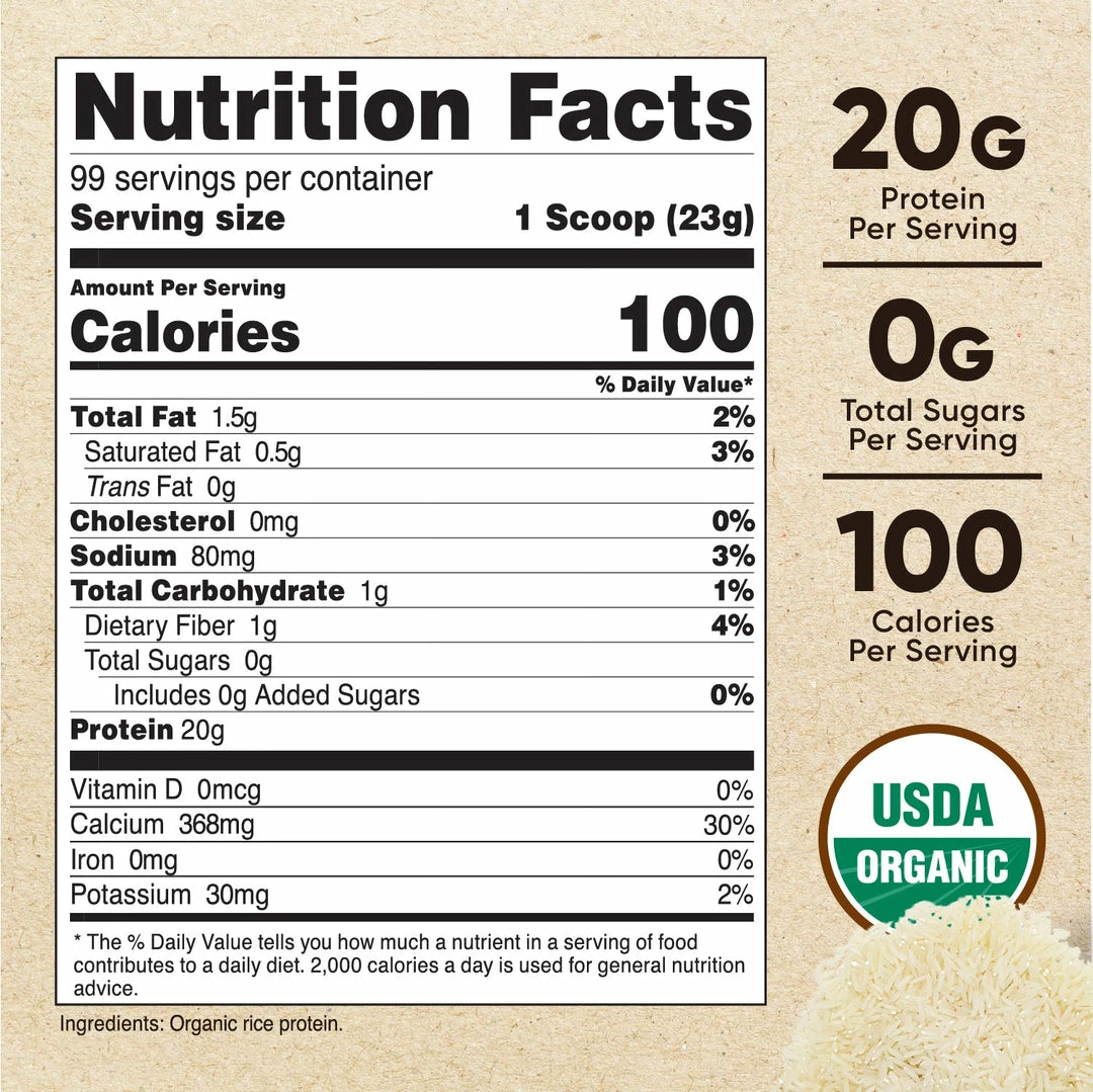 Best Sellers Nutricost Organic Rice Protein Powder