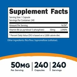Nutricost P5P Capsules Amino Acids