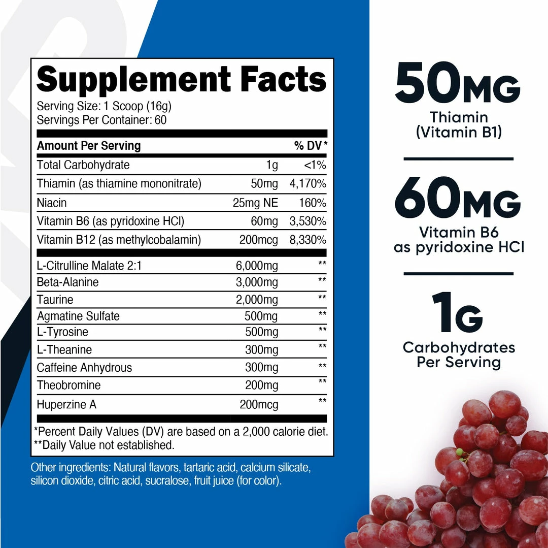 Nutricost Pre-Workout Complex Powder