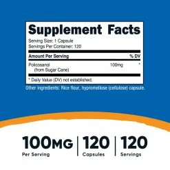 Nutricost Policosanol (100 MG) (120 CAP)