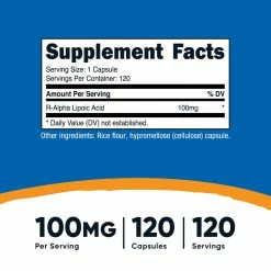 Nutricost R-Alpha Lipoic Acid Capsules Antioxidants