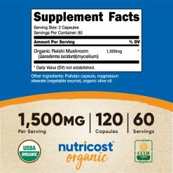 Nutricost Organic Reishi Mushroom Capsules