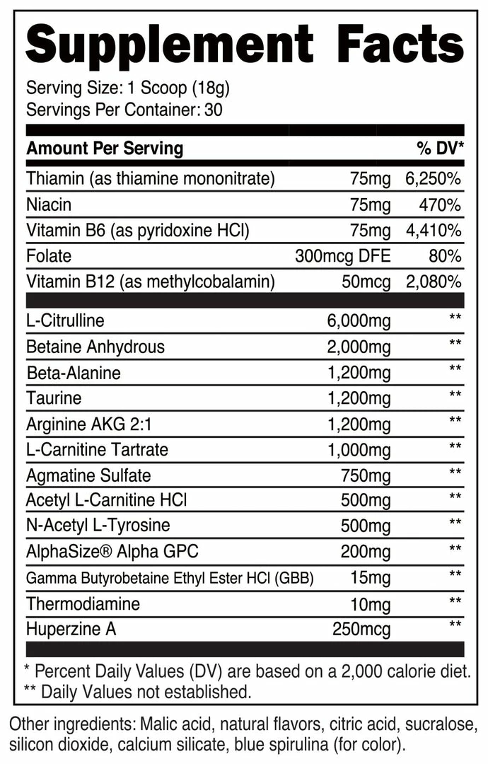 Nutricost Stim Free Preworkout
