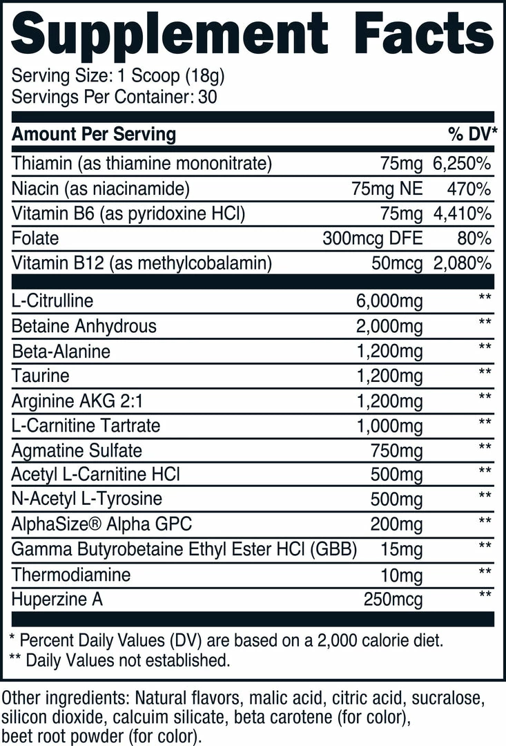 Nutricost Stim Free Preworkout