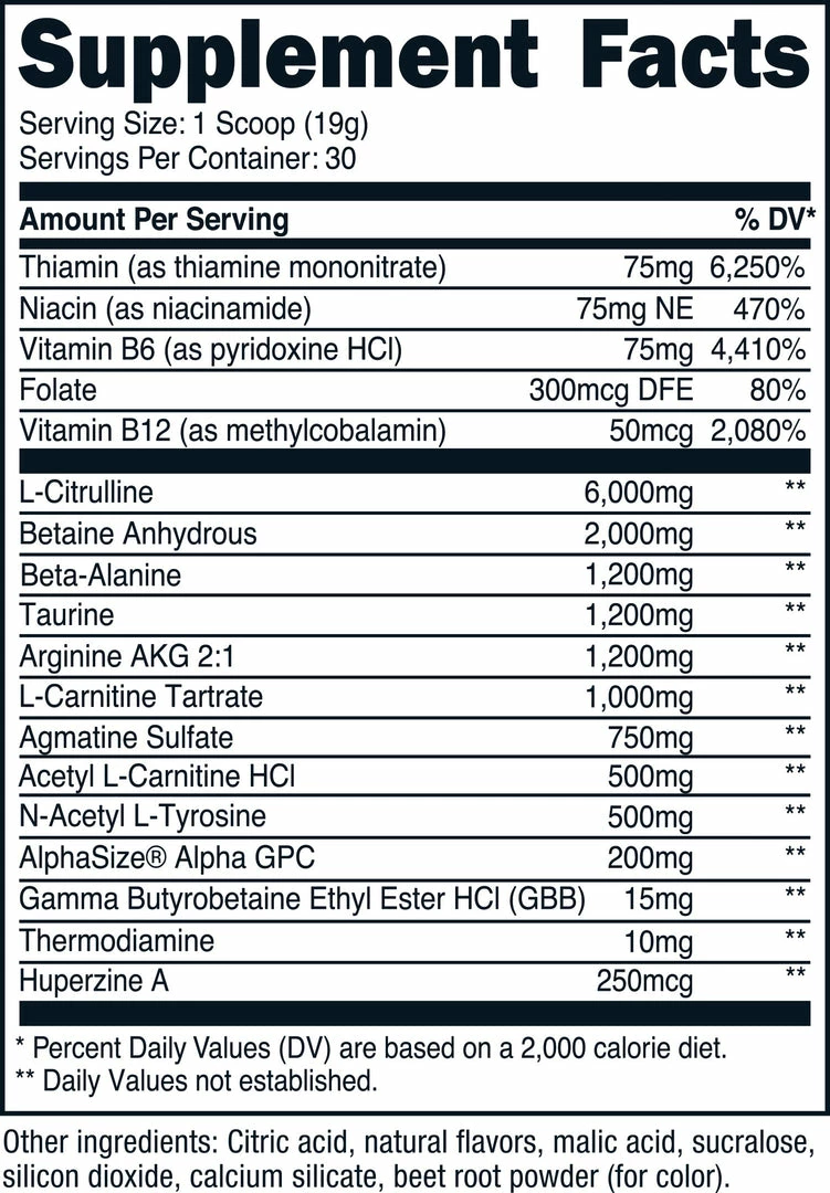 Nutricost Stim Free Preworkout