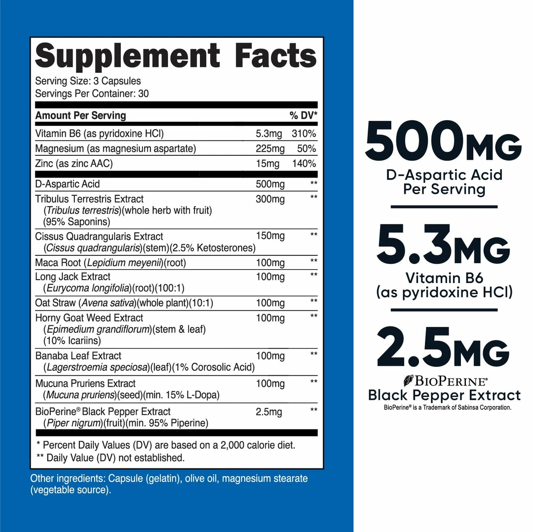 Nutricost Testosterone Complex Capsules Best Sellers