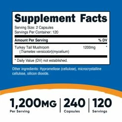 Nutricost Turkey Tail Mushroom Capsules Antioxidants