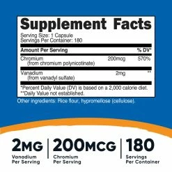 Best Sellers Nutricost Vanadium (With Chromium) Capsules