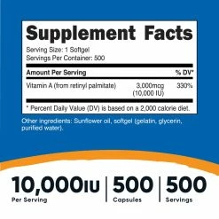 Antioxidants Nutricost Vitamin A Softgels