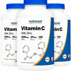 Nutricost Vitamin C (with Zinc) Capsules