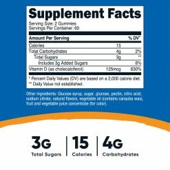 Nutricost Vitamin D3 Gummies (5,000iu) Best Sellers