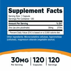 Nutricost Zinc Picolinate (30mg)