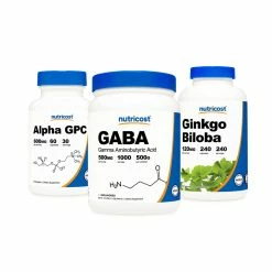 Best Sellers Nutricost Cognitive Health Bundle (Ginkgo Biloba, Alpha GPC, GABA)