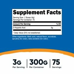 Nutricost D-Aspartic Acid Powder