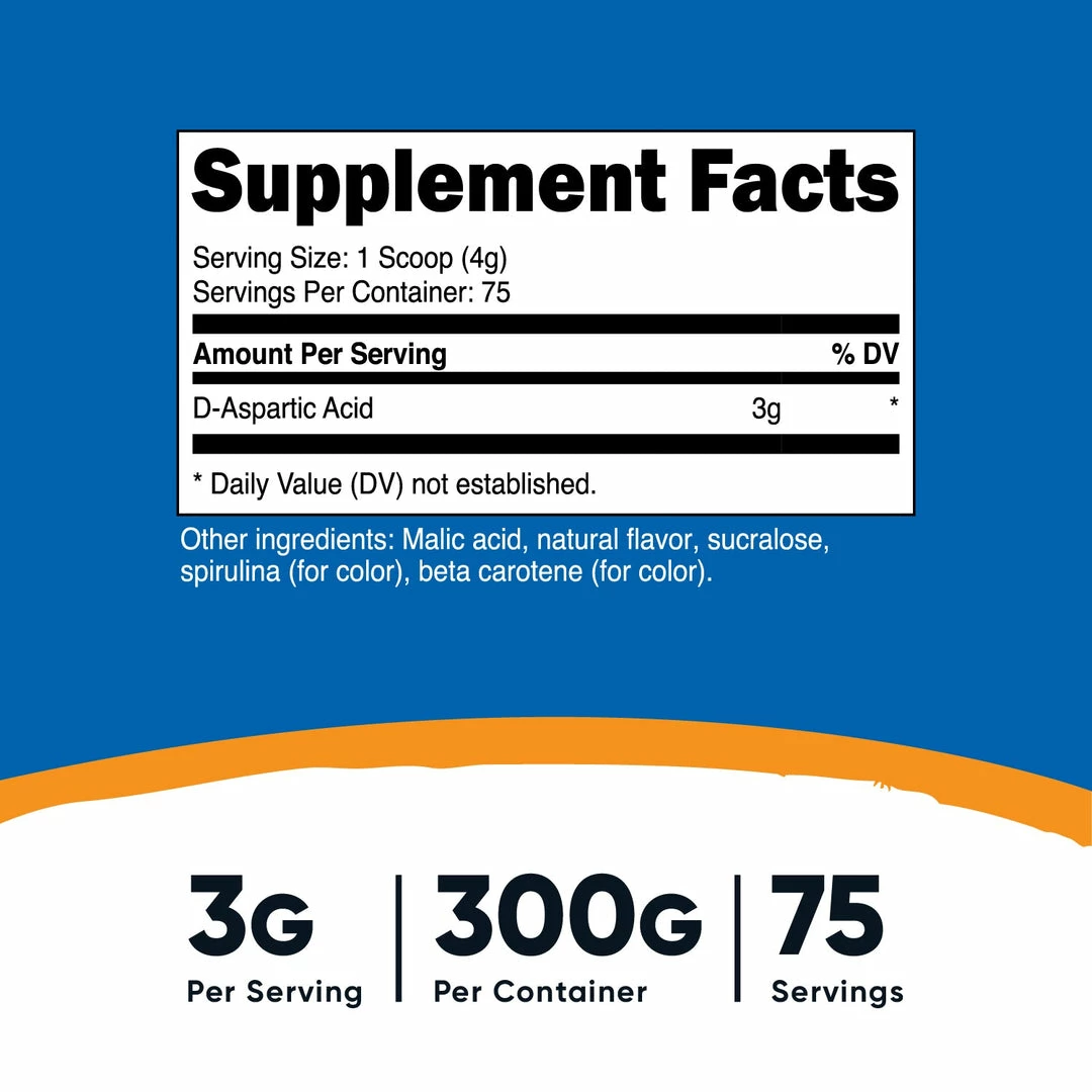 Nutricost D-Aspartic Acid Powder
