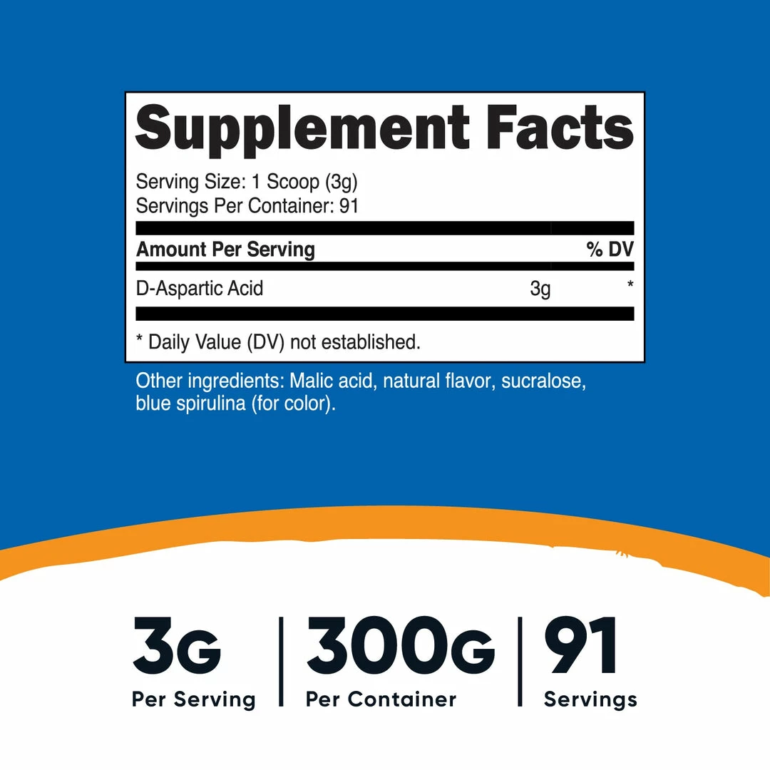 Nutricost D-Aspartic Acid Powder