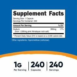 Nutricost Himalayan Salt Capsules