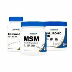 Nutricost Joint Support Bundle (Astaxanthin, MSM, Hyaluronic Acid) Best Sellers