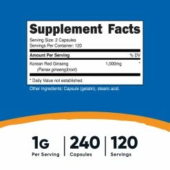 Nutricost Korean Red Ginseng Capsules