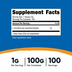 Nutricost L-Carnitine Tartrate Powder