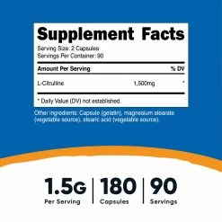Amino Acids Nutricost L-Citrulline Capsules