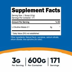 Nutricost L-Citrulline Malate (2:1) Flavored Powder Amino Acids