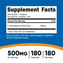 Amino Acids Nutricost L-Phenylalanine Capsules