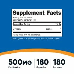 Amino Acids Nutricost L-Tyrosine Capsules