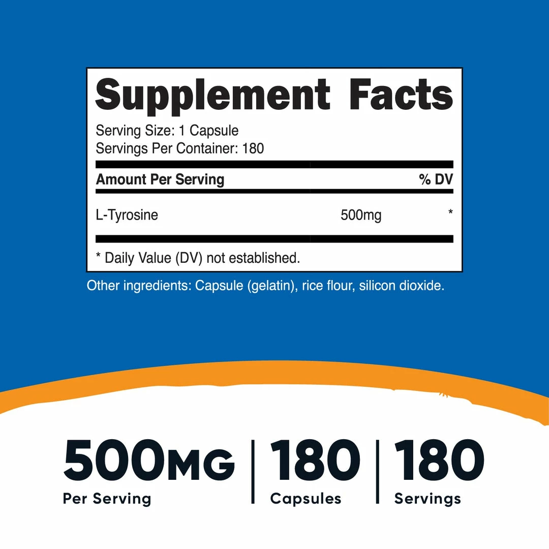 Amino Acids Nutricost L-Tyrosine Capsules