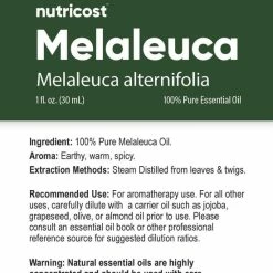 Best Sellers Nutricost Essential Oils (100% Pure Oregano, Peppermint, Melaleuca, Or Lavender Oil)