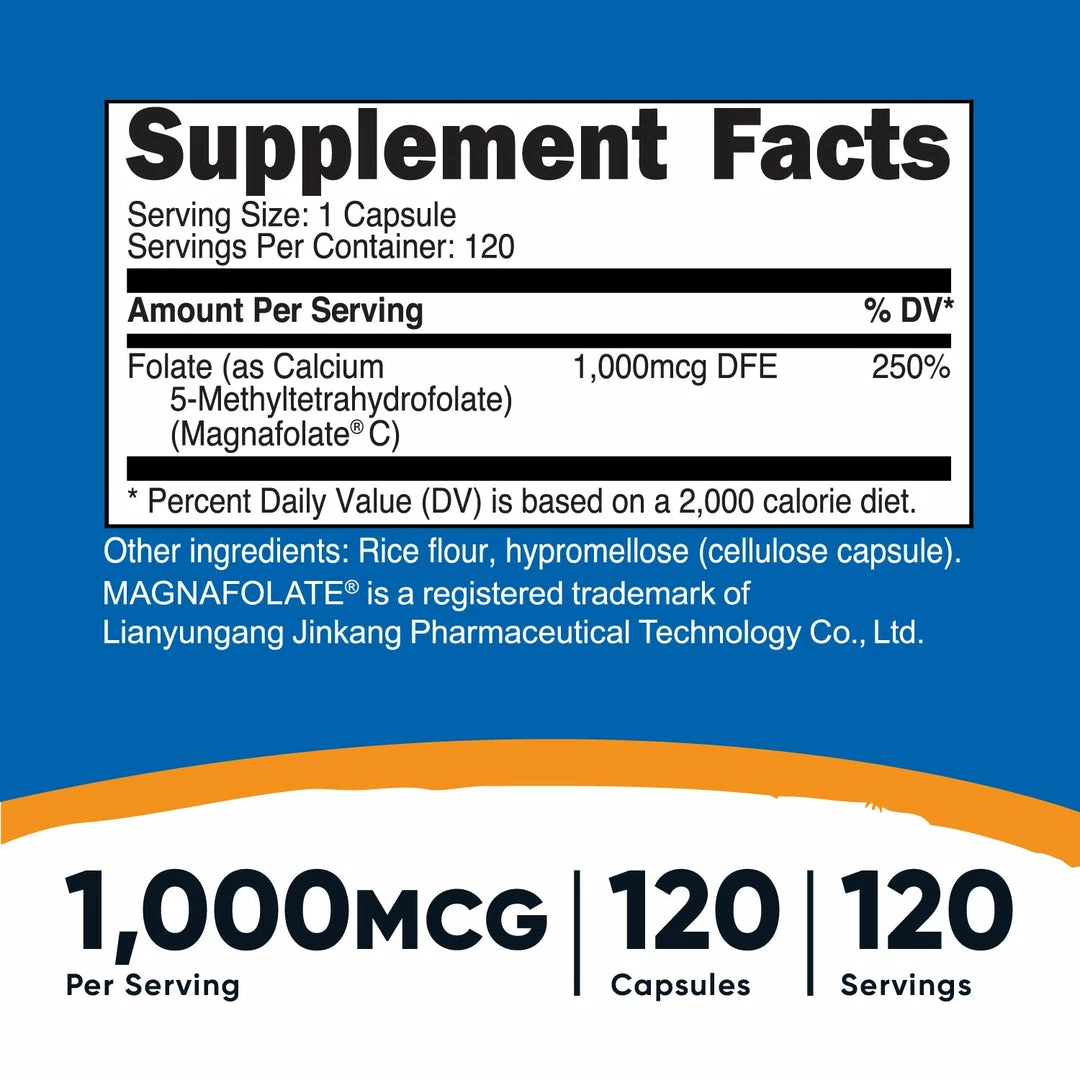 Nutricost Methyl Folate Capsules